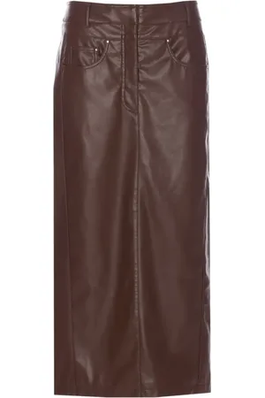 Urban Code Midirock aus Faux-Leder