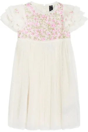 Needle & Thread Kleid mit Blumenstickerei
