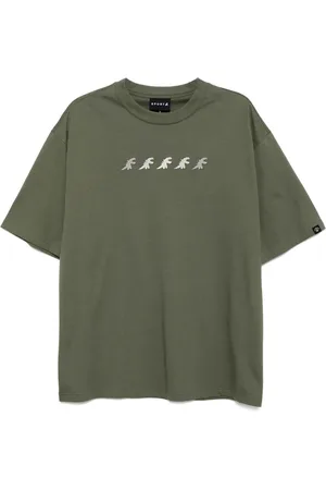 AGNÈS B. T-Shirt mit Dino-Stickerei