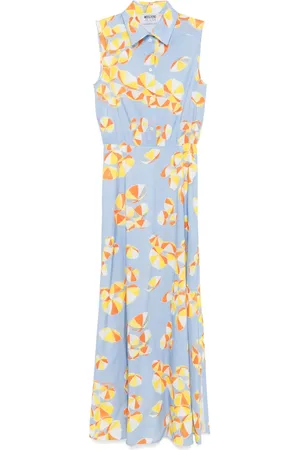 Moschino Maxikleid mit Regenschirm-Print