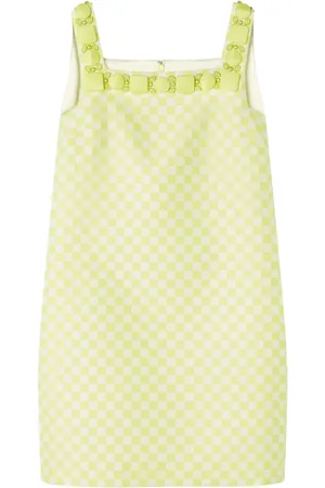 VERSACE Verziertes Kleid mit Karomuster
