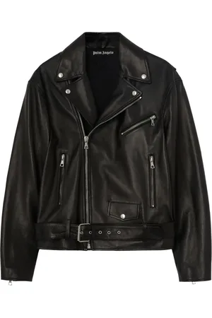 Palm Angels Bikerjacke mit Logo-Print
