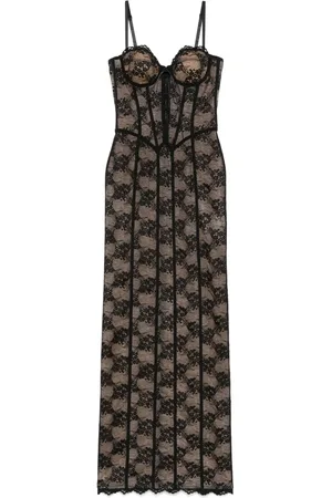 GIUSEPPE DI MORABITO Abendkleid mit floraler Spitze