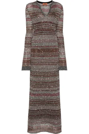 Missoni Strickkleid mit V-Ausschnitt