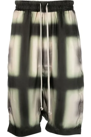 Rick Owens Knielange Shorts mit Karomuster