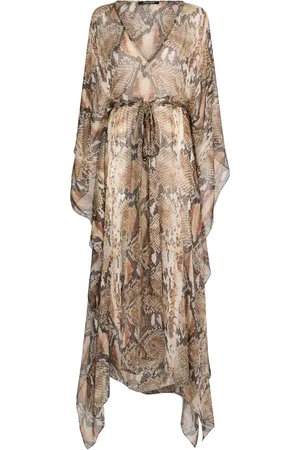 Roberto Cavalli Kleid mit Schlangenleder-Print