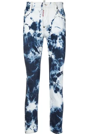 Dsquared2 Gerade Hose mit Batikmuster
