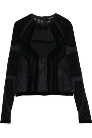 MISBHV Beflocktes T-Shirt aus Mesh