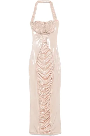 MITILIANE COUTURE Maxikleid mit Spiraldetail