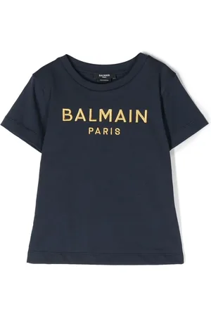 Balmain T-Shirt mit Logo-Stickerei