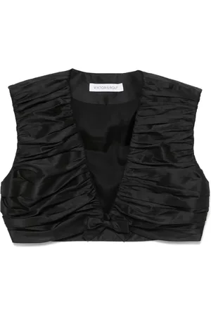 Viktor & Rolf Plissiertes Cropped-Oberteil