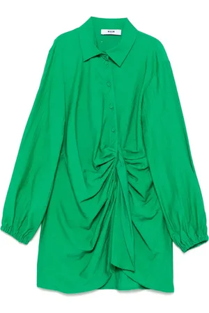 Msgm Drapiertes Hemdkleid