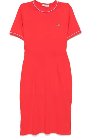 Lacoste Midikleid aus Baumwolle