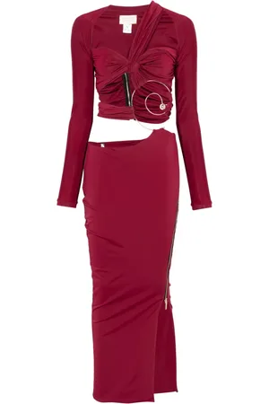 MITILIANE COUTURE Piercing-Maxikleid mit Cut-Out