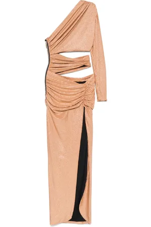 MITILIANE COUTURE Maxikleid mit Kristallverzierung