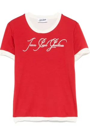 Jean Paul Gaultier T-Shirt mit Logo-Stickerei