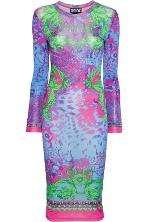 VERSACE Animalier Midikleid