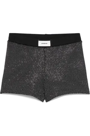A PAPER KID Shorts mit Kristallen