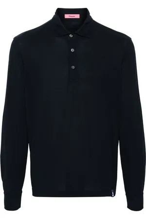 DRUMOHR Poloshirt mit Spreizkragen