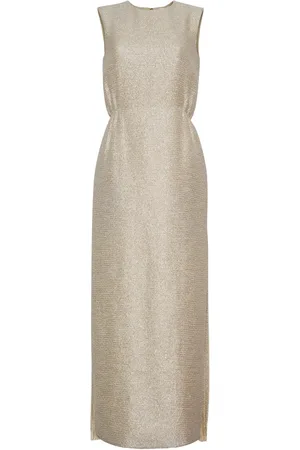 ADAM LIPPES Maxikleid mit Fransen