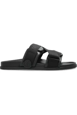 Moncler Pantoletten aus Leder