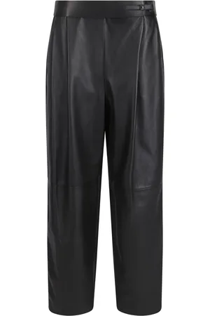 Giorgio Armani Lederhose mit geradem Schnitt