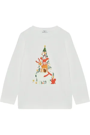 Il gufo T-Shirt mit Illustrations-Print