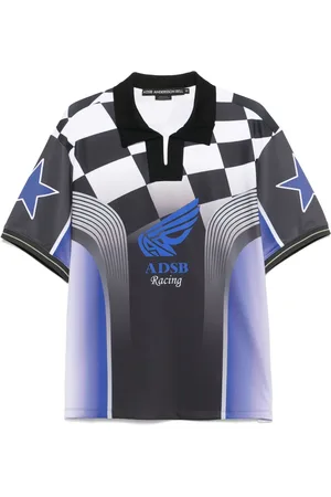 Andersson Bell Racing-T-Shirt mit Schachbrett