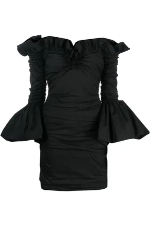 Serafini Kurzes Kleid mit Drapierung