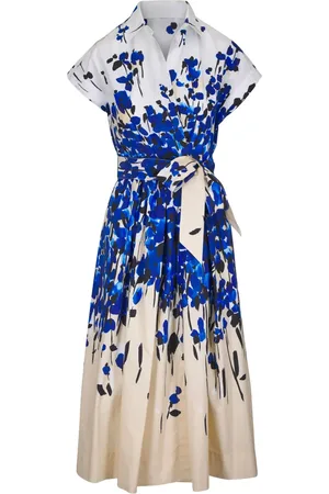 SARA ROKA Midikleid mit Blumen-Print