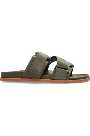 Moncler Pantoletten aus Leder