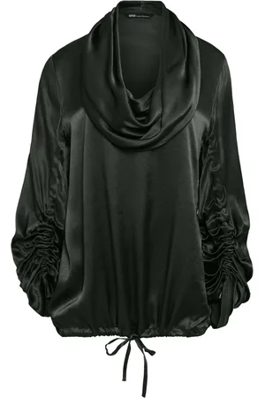 Uma Raquel Davidowicz Bluse mit drapiertem Kragen
