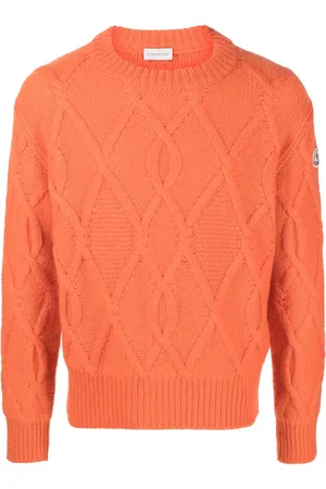 Moncler Strickpullover mit Logo-Patch