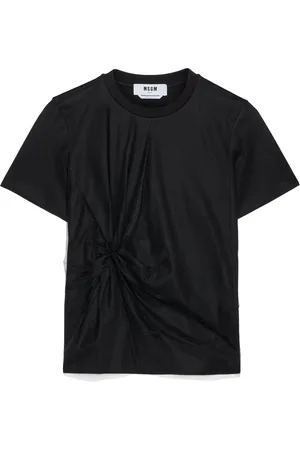 Msgm Gerafftes T-Shirt