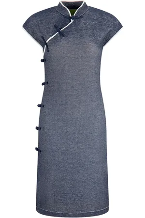SHANGHAI TANG Qipao Midikleid