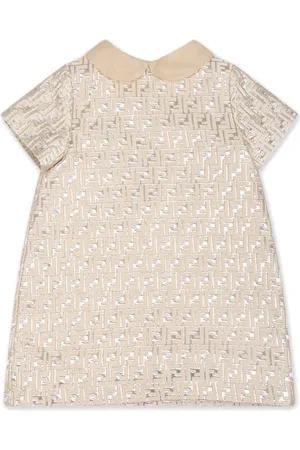 Fendi Ausgestelltes Kleid aus FF-Jacquard