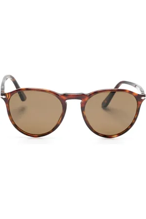 Persol Runde Sonnenbrille in Schildpattoptik