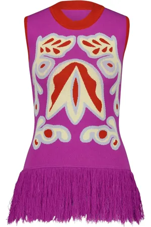 Paula Tina Bellflower Jacquard-Tanktop