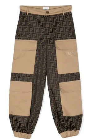 Fendi Cargohose mit Monogramm-Print