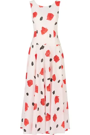 Marni Midikleid mit Rosen-Print