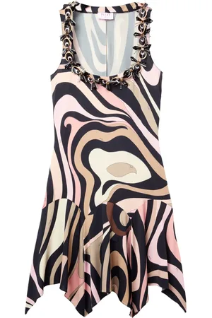 Puccini Minikleid mit Marmo-Print