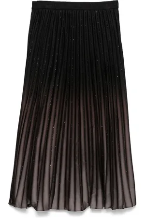 DKNY Folierter Midirock mit Falten