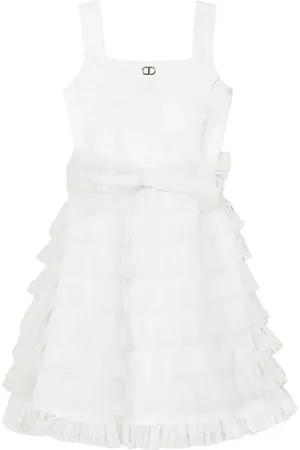 Twin-Set Gerüschtes Midikleid