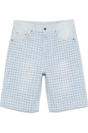 Glass Cypress Jeans-Shorts mit Ziernähten