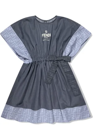 Fendi Kleid mit Logo-Stickerei