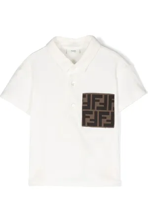 Fendi Poloshirt mit Monogramm-Print