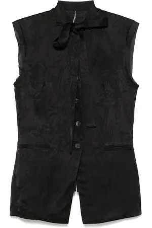 MASNADA Weste mit Blumen-Jacquardmuster