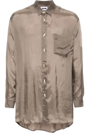 MAGLIANO Semi-transparentes Seidenhemd