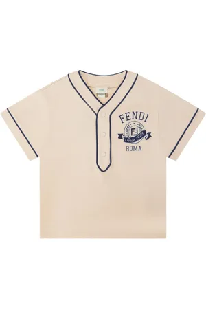 Fendi T-Shirt mit Logo-Stickerei