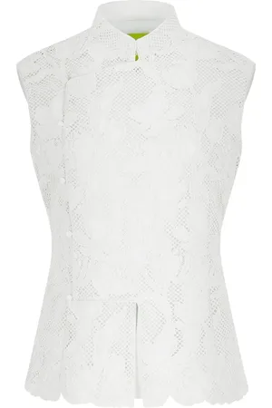 SHANGHAI TANG Ärmelloses Top mit Spitze